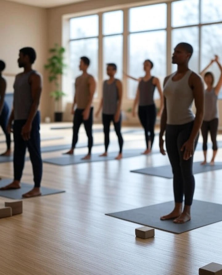 Yoga Bliss Studio Website - Serene yoga studio website with class booking system in India